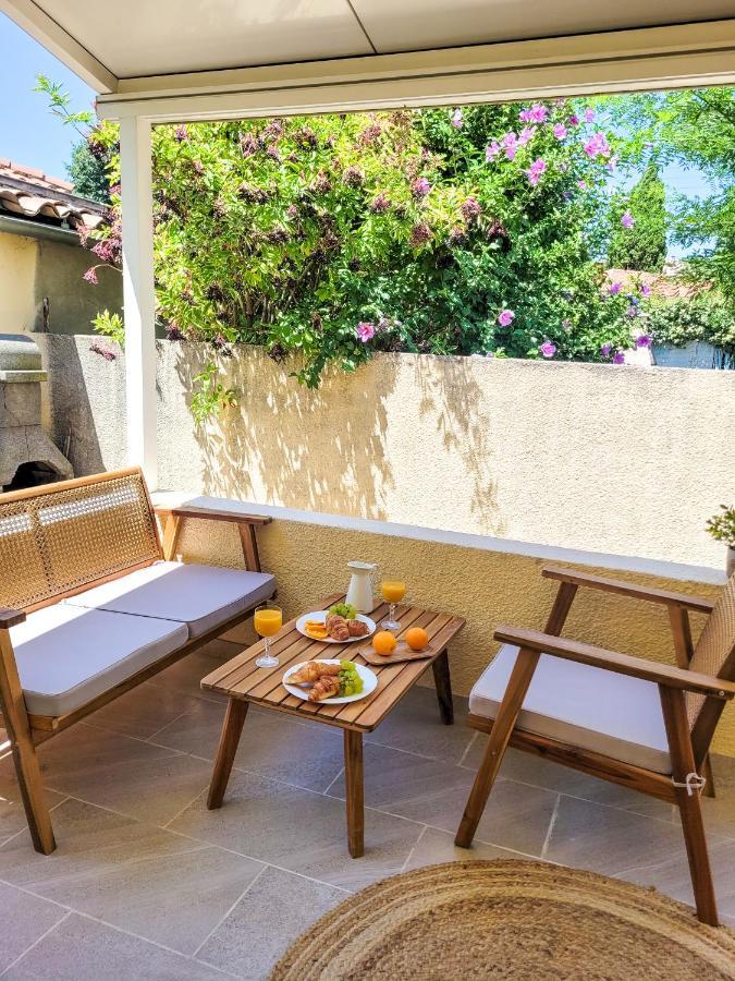 Studio Double Climatise Avec Terrasse - Proche Tram & Centre Montpellier Eksteriør bilde