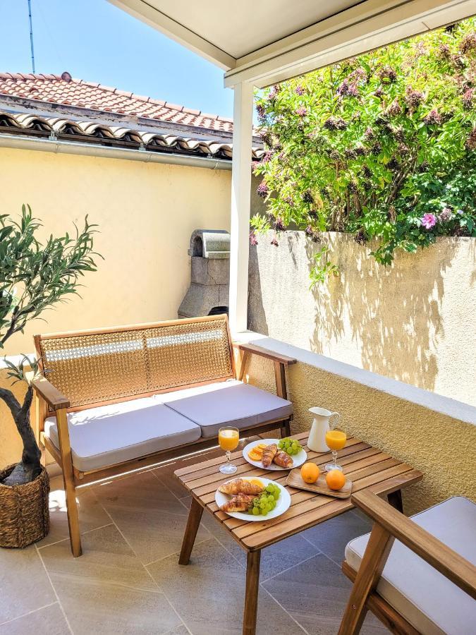 Studio Double Climatise Avec Terrasse - Proche Tram & Centre Montpellier Eksteriør bilde