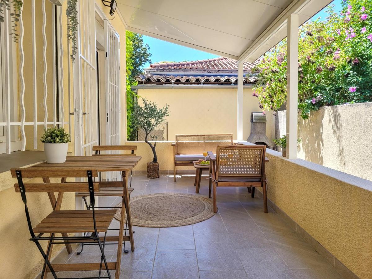 Studio Double Climatise Avec Terrasse - Proche Tram & Centre Montpellier Eksteriør bilde